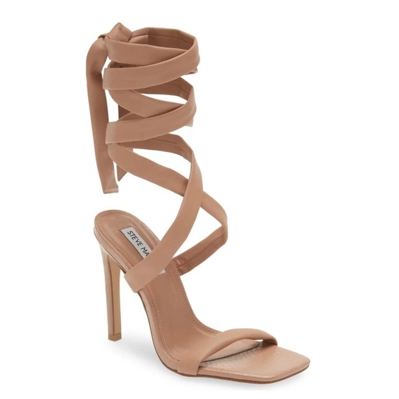 NEW Steve Madden Utilize Ankle Tie Sandals in Tan size 9.5 - Picture 1 of 12